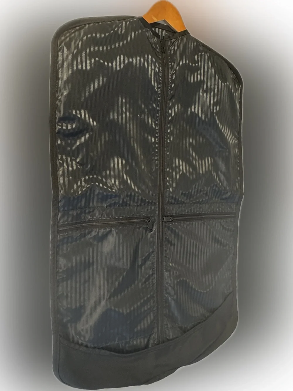 TUMI Black Ballistic Nylon Garment Bag Travel Suit Carrier Foldable Locking